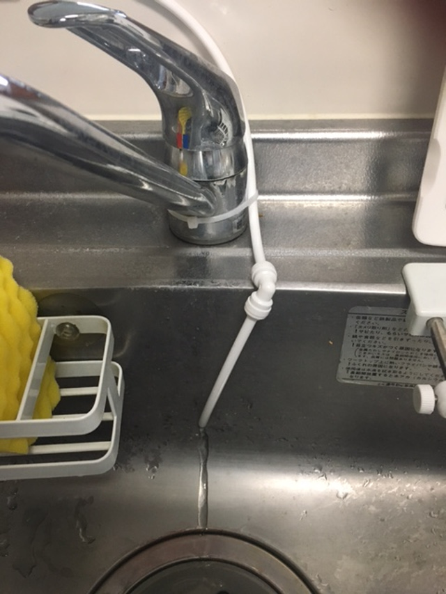 ウォータースタンドの排水のイメージ