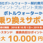 ウォータースタンドの乗り換えキャンペーンは期間限定!3つのチェックポイントで乗り換えを判定します!