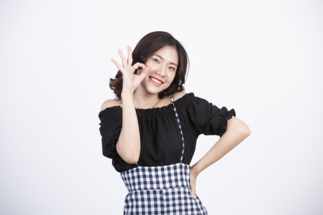 ストレスなくお湯を使っている女性