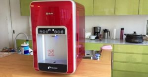 楽水カウンターの上