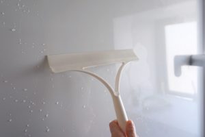 カルキ汚れ　お風呂の水切り