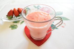 ホットカルピス　フルーツ入り