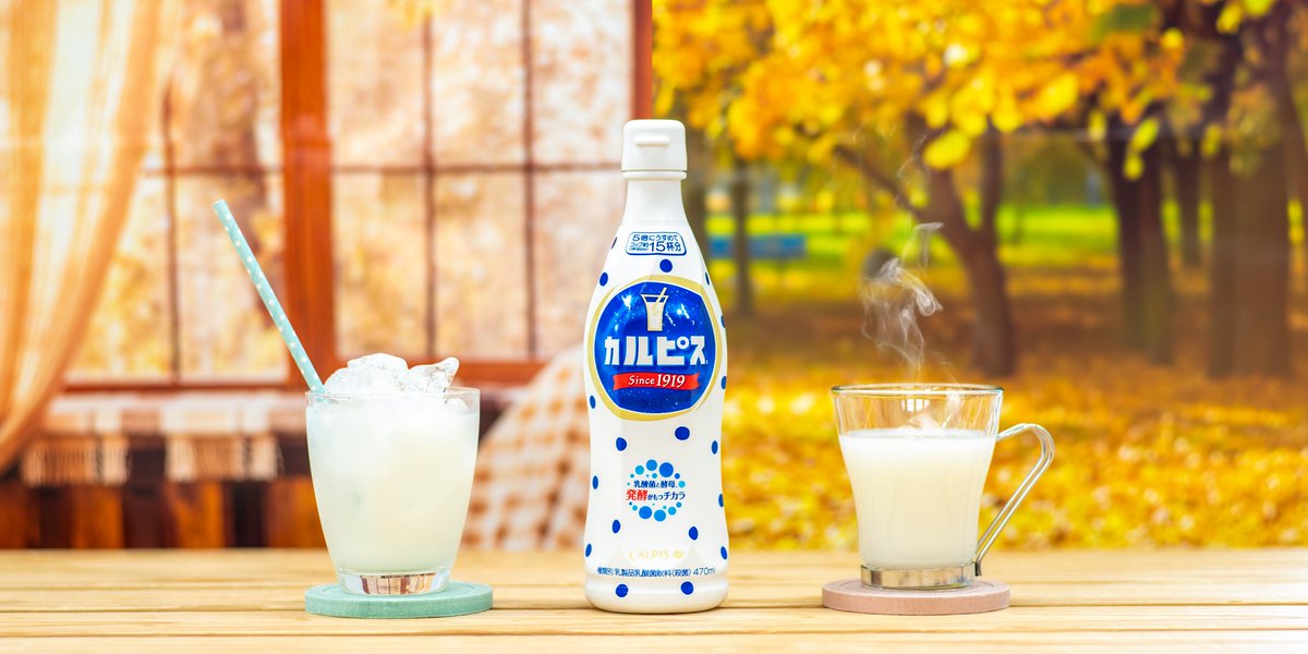 ホットカルピス　ホット　アイス