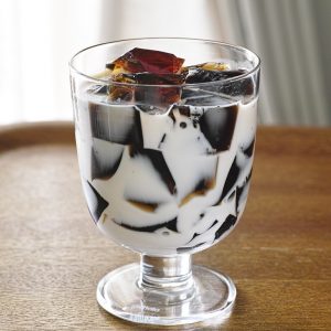 たんぽぽ茶ゼリー　牛乳