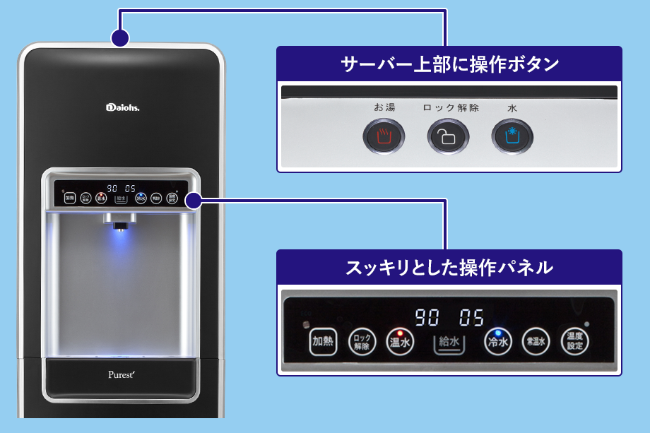 ピュレスト　タッチパネル